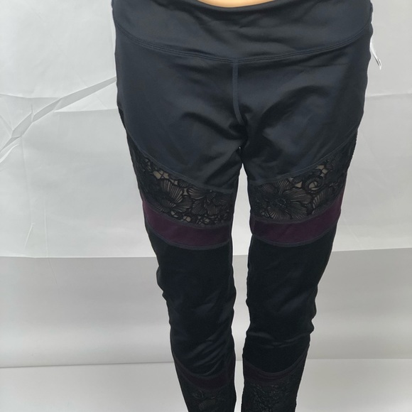 Material girl Juniors Black Active Leggings #20 - Picture 3 of 6